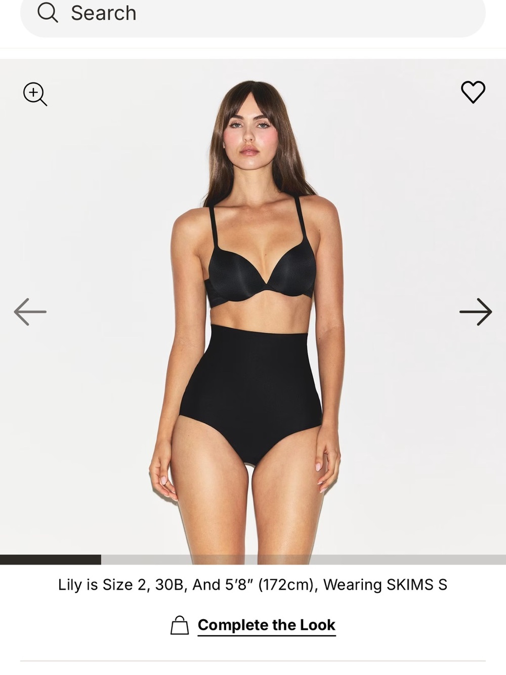SKIMS Black Sculpting High-Waist Brief